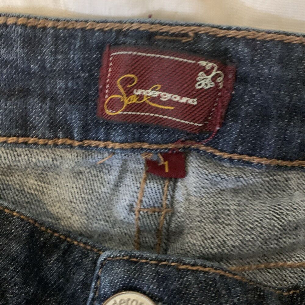 Underground Soul  jeans size 1 dark wash 26x30 Low Rise - Picture 4 of 7